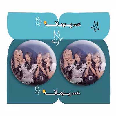  پیکسل پرمانه طرح black pink کد pm2n.17978 مجموعه 2 عددی