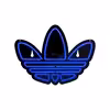 چراغ دیواری نئون دیزاین طرح Adidas-Logo-BL_BL