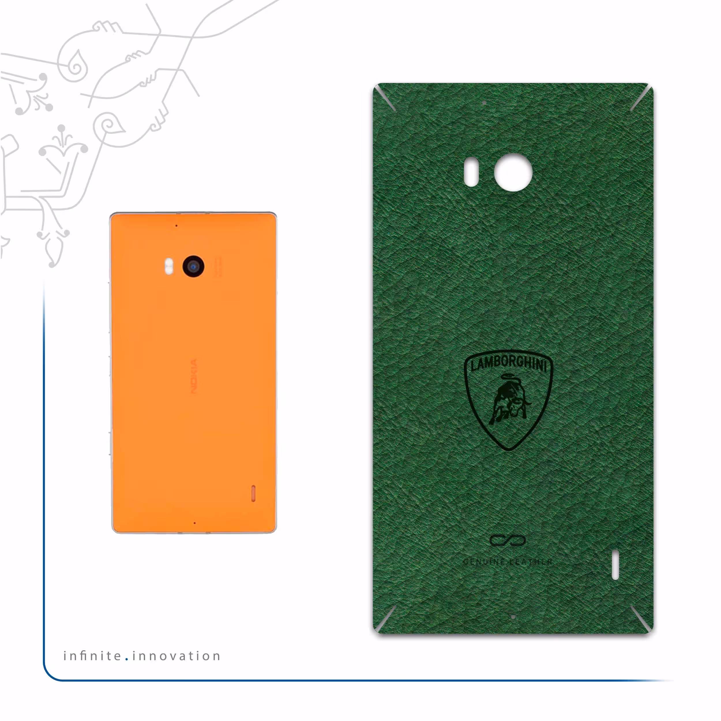 برچسب پوششی ماهوت مدل GL-LMBRGHNI مناسب برای گوشی موبایل نوکیا Lumia 930