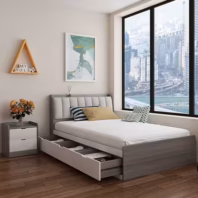 تخت خواب یک نفره مدل توپولوف کد 4 سایز 120×200 سانتی متر