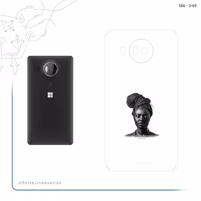 برچسب پوششی ماهوت مدل Portrait of an African Woman مناسب برای گوشی موبایل مایکروسافت Lumia 950 XL