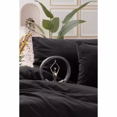 سرویس روتختی کاتن باکس مدل Neat  Siyah دو نفره 4 تکه