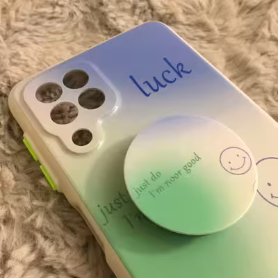 کاور طرح Luck کد S8977 مناسب برای گوشی موبایل سامسونگ Galaxy A22 4G به همراه پایه نگهدارنده