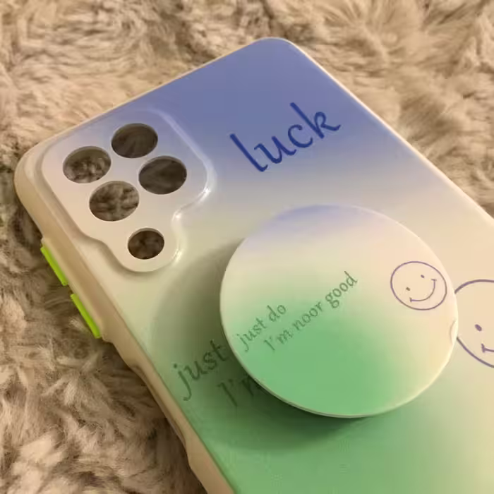 کاور طرح Luck کد S8977 مناسب برای گوشی موبایل سامسونگ Galaxy A22 4G به همراه پایه نگهدارنده