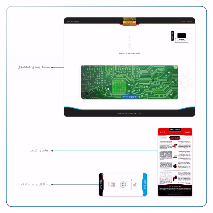 برچسب پوششی ماهوت مدل Green Printed Circuit Board مناسب برای تبلت هوآوی Matepad T10 2020 AGS-L09