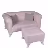 مبل کودک مدل تمام لمسه دونفره به همراه پاف و کوسن