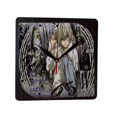 ساعت دیواری طرح انیمه دفترچه مرگ کد ty8