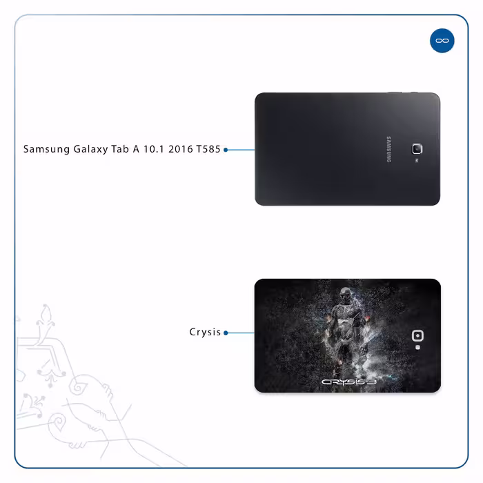 برچسب پوششی ماهوت مدل Crysis مناسب برای تبلت سامسونگ Galaxy Tab A 10.1 2016 T585