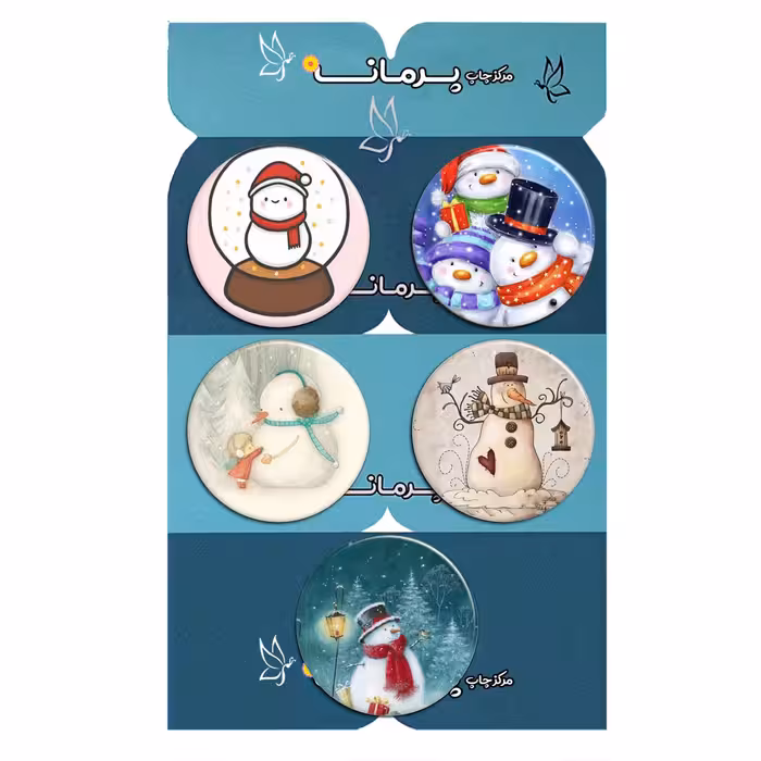 پیکسل پرمانه طرح snowman کد pmg5.9045 مجموعه 5 عددی