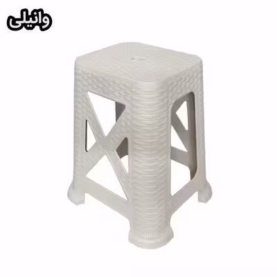 چهارپایه ناصر پلاستیک مدل حصیری کد NP-867