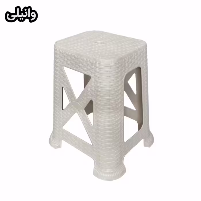 چهارپایه ناصر پلاستیک مدل حصیری کد NP-867
