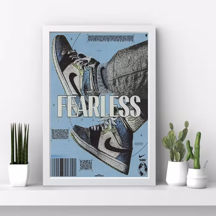 تابلو مدل جردن Fearless کد m2442-w