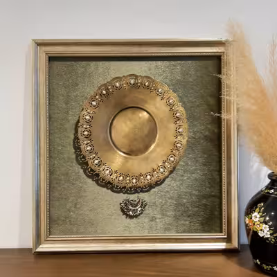 تابلو برنجی  مدل برجسته کد 1