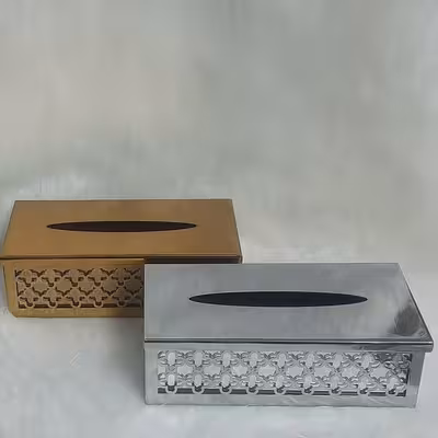 ست سطل و جای دستمال کاغذی برنوا مدل شکوفه Sh