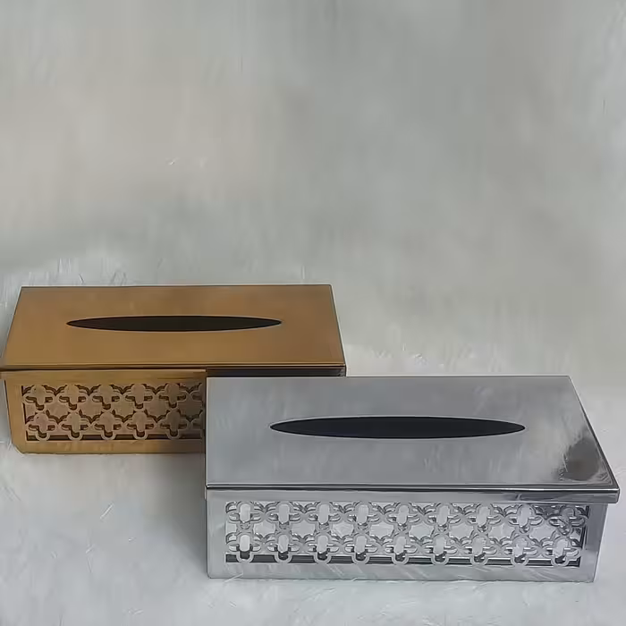 ست سطل و جای دستمال کاغذی برنوا مدل شکوفه Sh