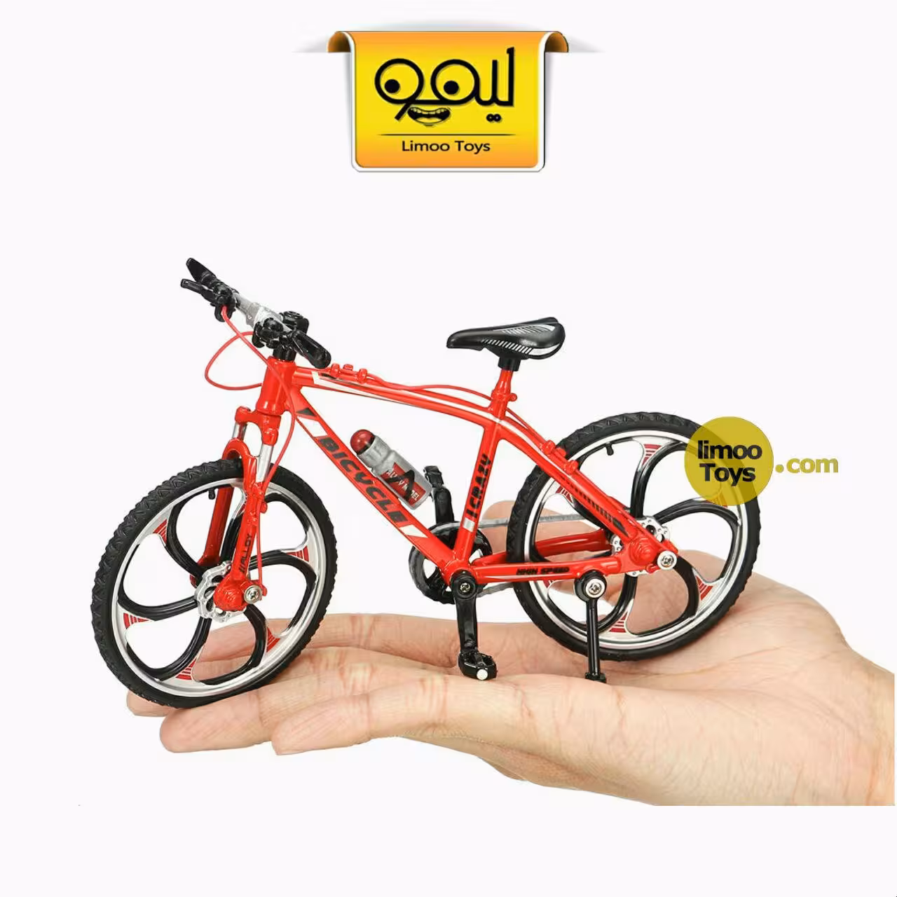 ماکت فلزی دوچرخه کوهستان قرمز
