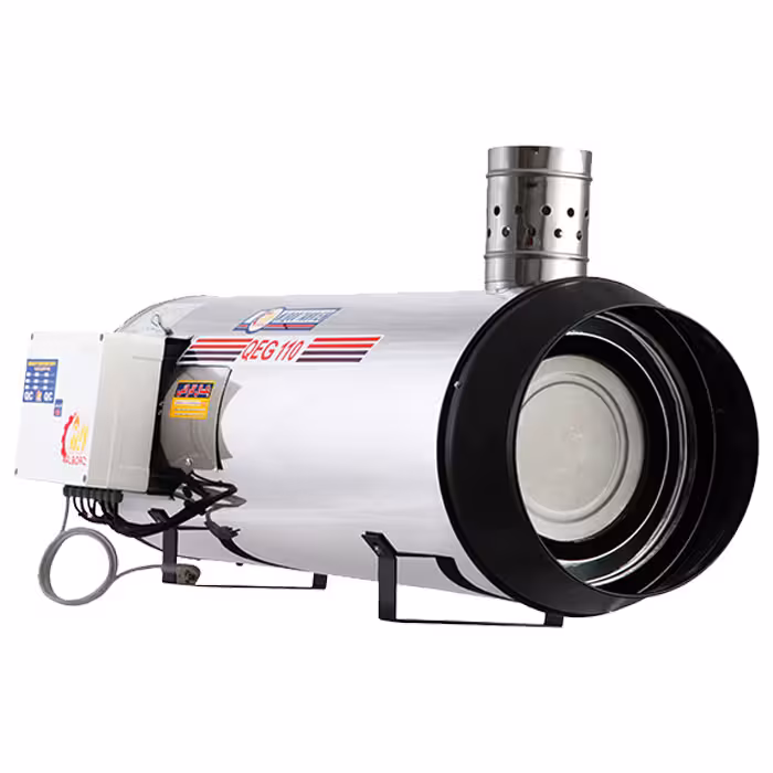 کوره هوای گرم پرتابل گاز سوز نیرو تهویه البرز مدل QEG-110