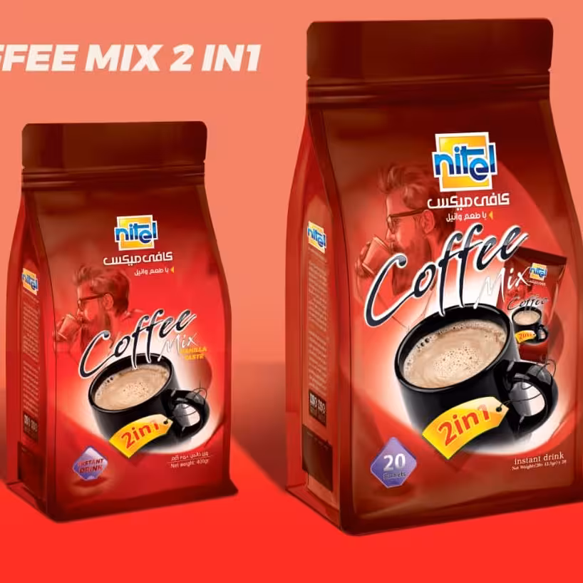 قهوه بدون شکر کافیمیکس دو در یک کافیمیکس رژیمی قهوه فوری با پودر خامه بسته بندی فله 200 گرمی 