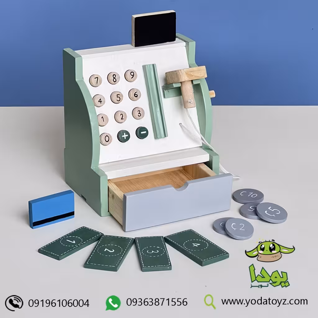 اسباب بازی صندوق فروشگاهی چوبی