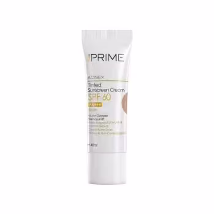 کرم ضد آفتاب Acnex پرایم SPF 60 حجم 40 میلی لیتر - بژ طبیعی
