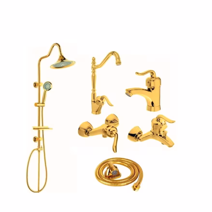 شیر آلات طلایی قاجاری و علم شیپوری با شیلنگ 