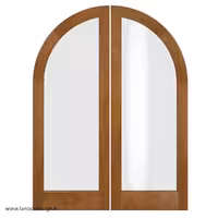 درب پذیرایی دو لنگه با فریم چوب راش کد 1165