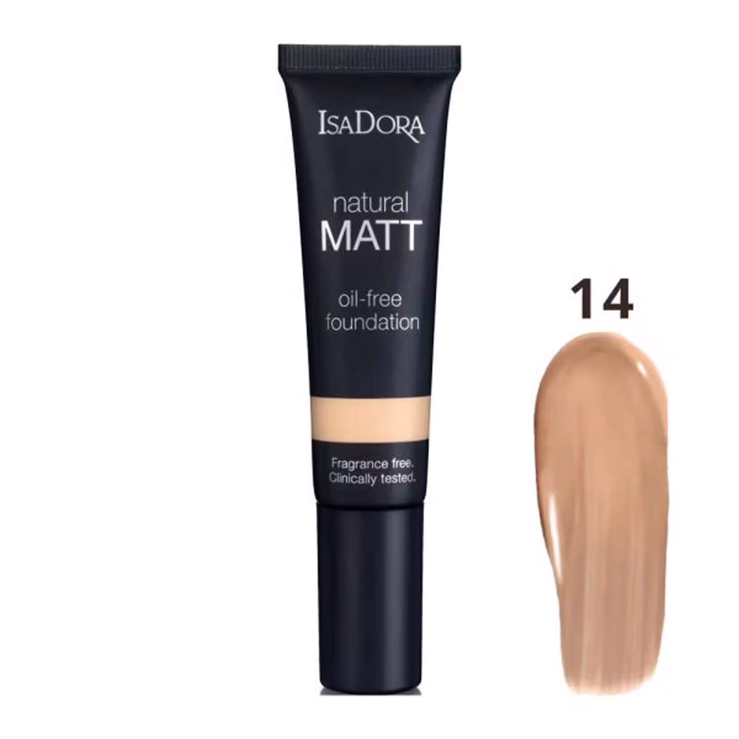 کرم پودر ایزادورا مدل Natural Matt شماره 14 | IsaDora Natural Matt Foundation