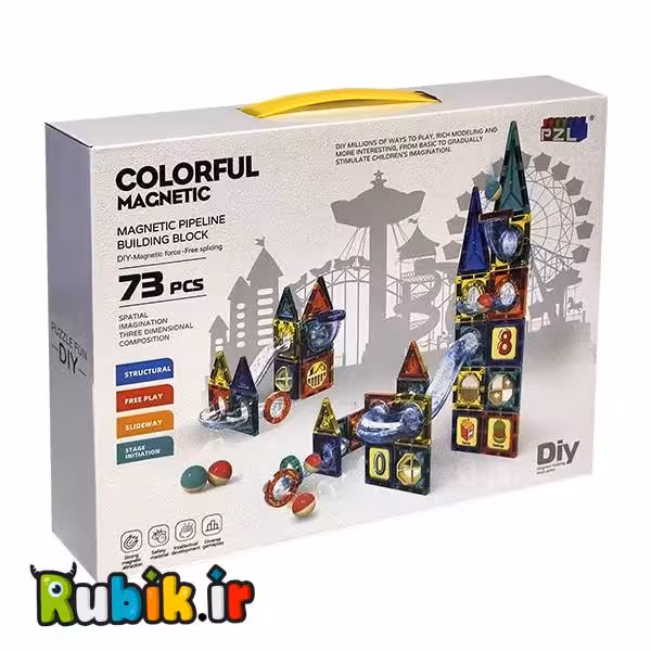 بلوک های مگنتی سه بعدی 73 قطعه 9917B