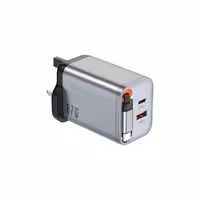 آداپتور پریمیوم گرین لیون مدل Green Lion GNGAN67WUK GaN Premium UK Plug Wall Charger 67W