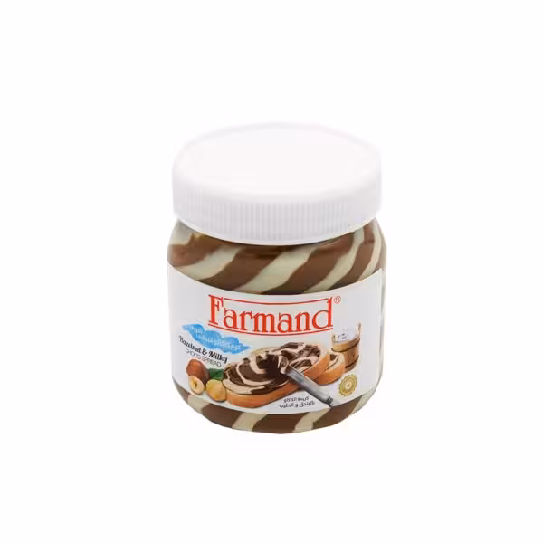 کرم کاکائو فندقی شیرین دو رنگ فرمند