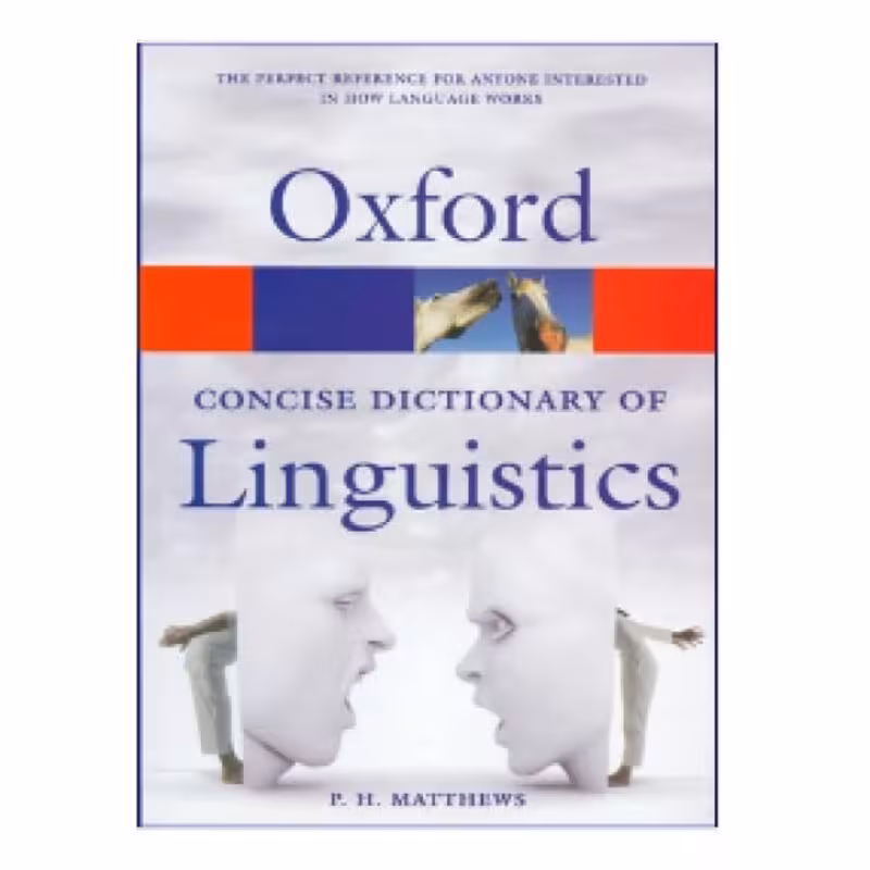 Concise Dictionary Of Linguistics کتاب