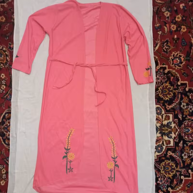 مانتو طرح گل و گندم