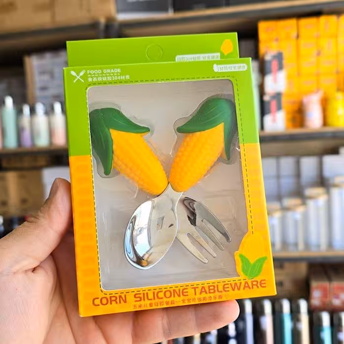 قاشق چنگال کودک ذرت