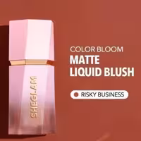 رژ گونه مایع پد دار رنگ مرجانی تیره ریسکی بیزنس Risky business شیگلم