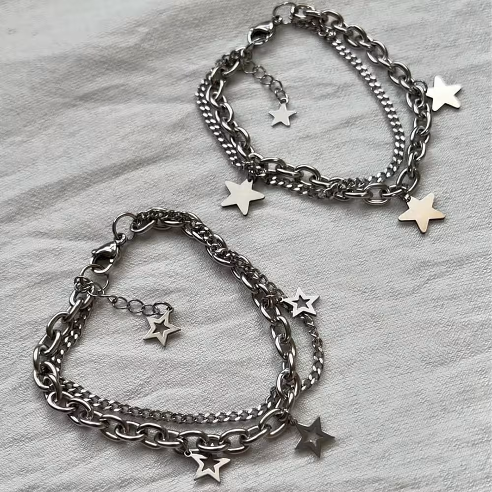 دستبند دو لاین ستاره