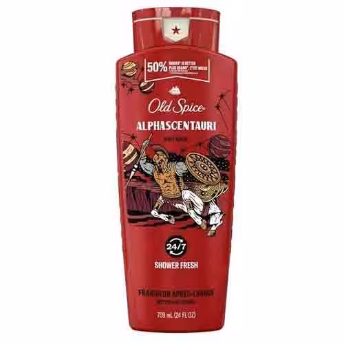 شامپو بدن مردانه کانادایی الد اسپایس Old Spice – Alphascentauri رایحه ماندگار با کف غنی 709 میل