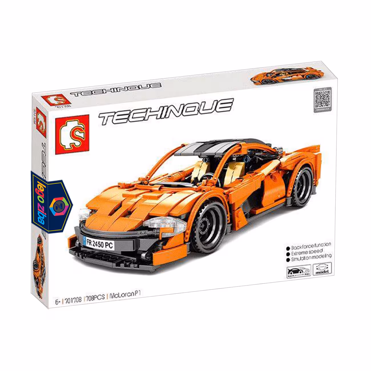 ساختنی سمبو بلاک مدل مکلارن کد 701708 سری تکنیک