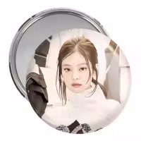 آینه جیبی خندالو مدل جنی بلک پینک Black Pink کد 14113