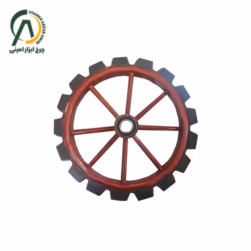 چرخ گاری طحافی با بلبرینگ 30 قطر 400 میلی متر