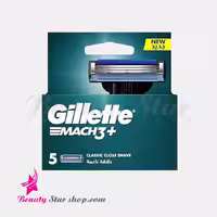 تیغ یدک 3 لبه ژیلت مدل Mach3 Turbo بسته 5 عددی
