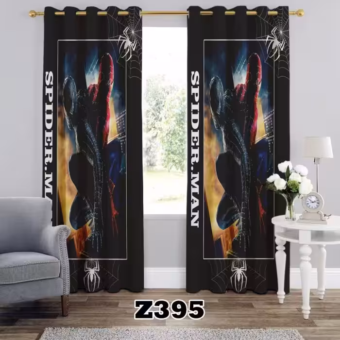 پرده سه بعدی طرح مرد عنکبوتی