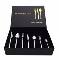 سرویس قاشق و چنگال 12 نفره 84 پارچه برند KB SOLINGEN اصل آلمان (‌ نقره‌ای )