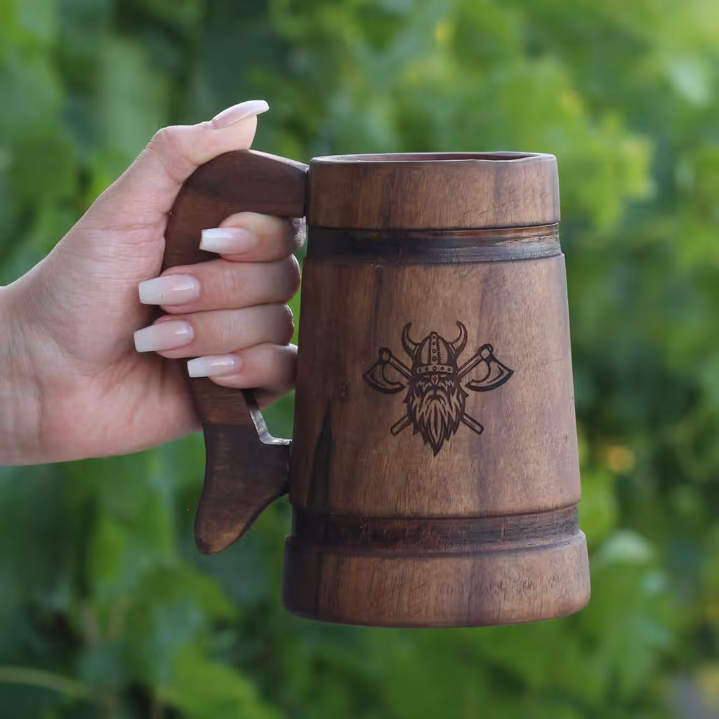 جوله ماگ چوبی وایکینگ