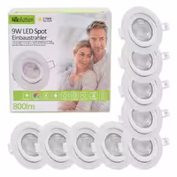 نورافکن توکار LED توان 9 وات برند Evolution