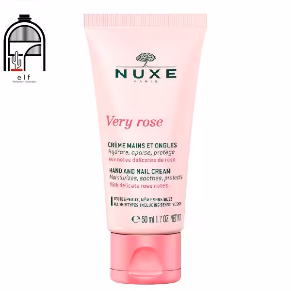 کرم دست و ناخن نوکس گل رز ترمیم‌کننده، مغذی و محافظت‌کننده (NUXE Paris Very Rose Hand & Nail Cream)