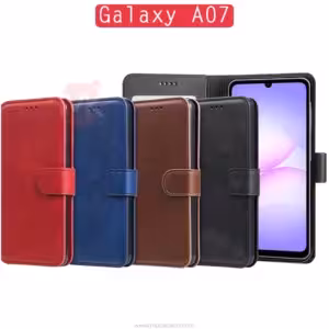 کیف محافظ Folio Magnetic Flip Leather Case | Samsung Galaxy A07