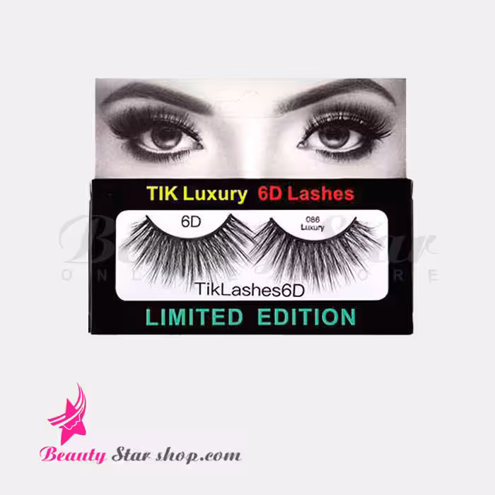 مژه مصنوعی شش بعدی مو طبیعی تیک مدل 086