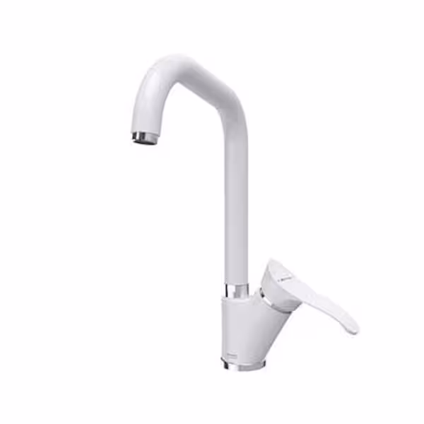 شیر ظرفشویی لرد سفید کروم شودر