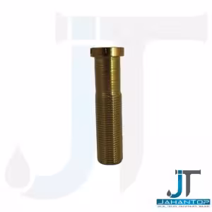 پیچ سیفون فانتزی 5سانت طلایی برنجی رزوه ریز جهانیار