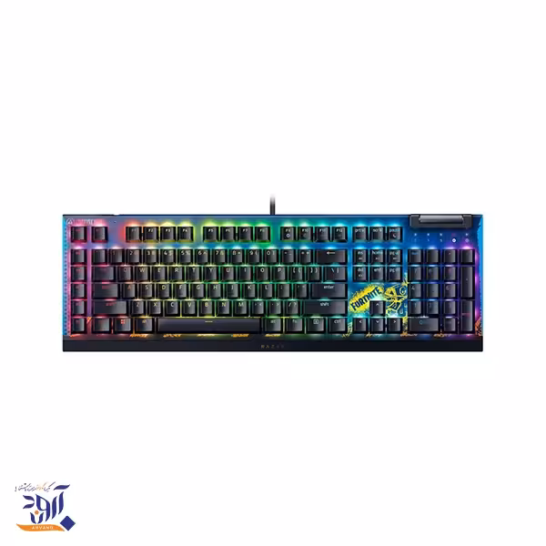 کیبورد Razer Blackwidow V4 X - سوییچ مکانیکی زرد - نسخه Fortnite